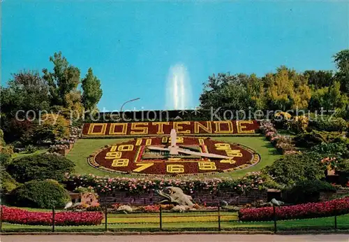 AK / Ansichtskarte Oostende_Ostende Bloemenhorloge 