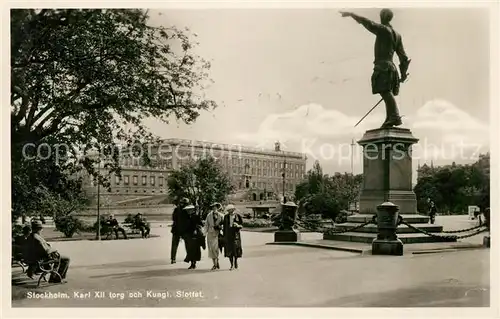 AK / Ansichtskarte Stockholm Karl XII Koenigliches Schloss Stockholm