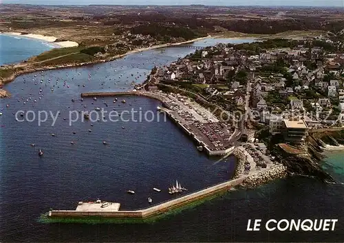 AK / Ansichtskarte Le_Conquet La ville et le port vue aerienne Le_Conquet