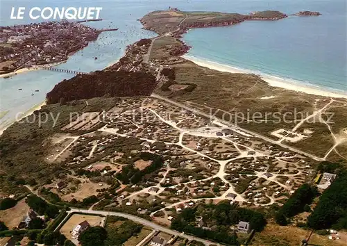 AK / Ansichtskarte Le_Conquet Camping Plage des Blancs Sablons vue aerienne Le_Conquet