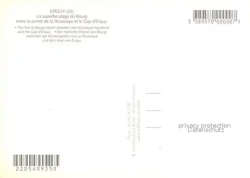 AK / Ansichtskarte Erquy Plage du Bourg Pointe de la Houssaye Cap d Erquy vue aerienne Erquy