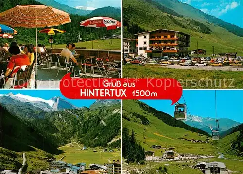 AK / Ansichtskarte Hintertux_Zillertal Hotel Pension Neu Hintertux Landschaftspanorama Alpen Hintertux_Zillertal