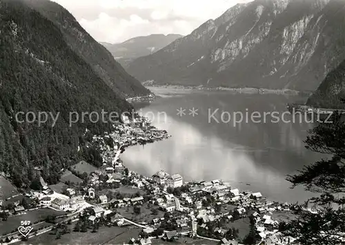 AK / Ansichtskarte Hallstatt_Salzkammergut Panorama Hallstaetter See Alpen Hallstatt_Salzkammergut