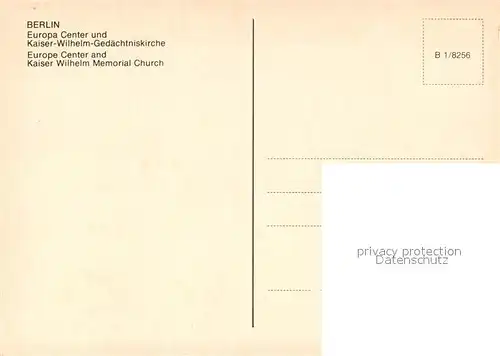 AK / Ansichtskarte Berlin Europa Center Kaiser Wilhelm Gedaechtniskirche Nachtaufnahme Berlin