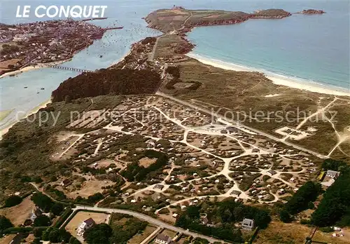 AK / Ansichtskarte Le_Conquet Camping Plage des Blanc Sablons vue aerienne  Le_Conquet