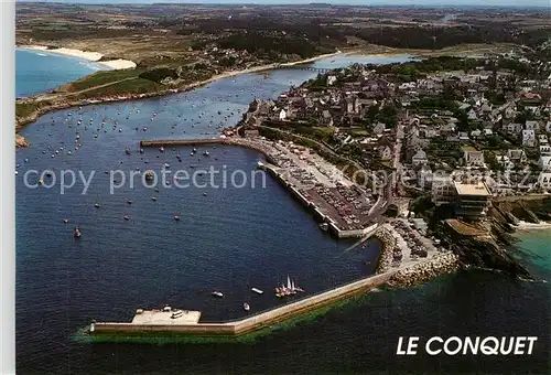 AK / Ansichtskarte Le_Conquet Vue aerienne de la ville et du port Le_Conquet