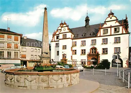 AK / Ansichtskarte Darmstadt Rathaus Marktbrunnen Tor zu Odenwald und Bergstrasse Darmstadt