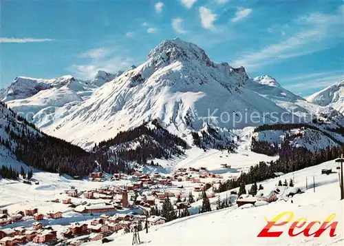 AK / Ansichtskarte Lech_Vorarlberg Panorama Wintersportplatz am Arlberg Lechquellengebirge Lech Vorarlberg
