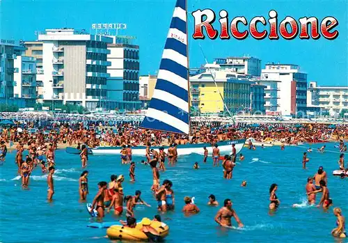 AK / Ansichtskarte Riccione Strandleben Hotels Riccione
