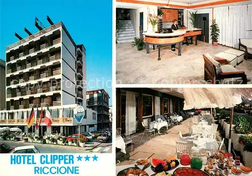 AK / Ansichtskarte Riccione Hotel Clipper Restaurant Terrasse Rezeption Riccione