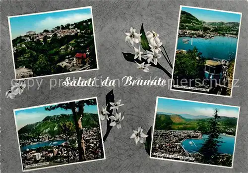 AK / Ansichtskarte Brunate_Como Panorama Funicolare Fiori Brunate Como