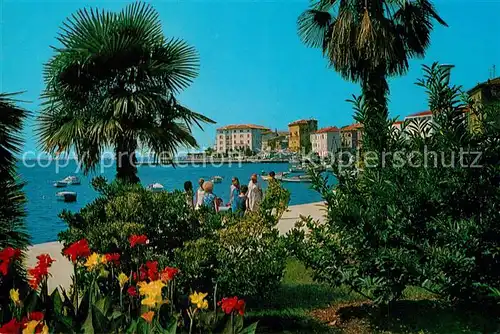AK / Ansichtskarte Porec Uferpromenade Palmen Porec