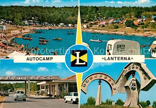 AK / Ansichtskarte Porec Autocamp Lanterna Badestrand Porec