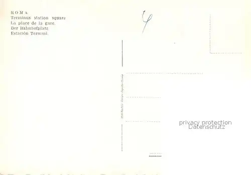 AK / Ansichtskarte Roma_Rom Stazione Termini Bahnhofsplatz Roma_Rom