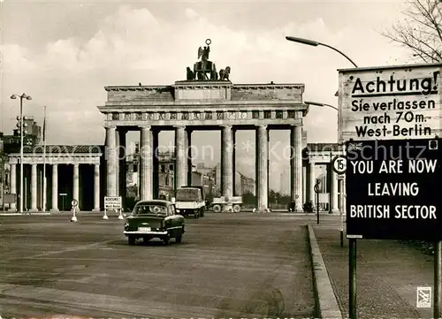 AK / Ansichtskarte Berlin Brandenburger Tor Berlin
