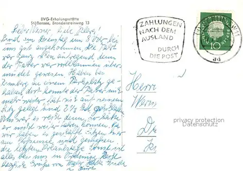 AK / Ansichtskarte Stoessensee_Berlin BVG Erholungsstaette Stoessensee Berlin