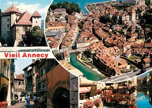 AK / Ansichtskarte Annecy_Haute Savoie La vieille ville vue aerienne Annecy Haute Savoie