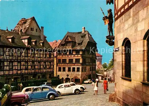 AK / Ansichtskarte Nuernberg Duererhaus Fachwerkhaus Historisches Gebaeude Altstadt Nuernberg