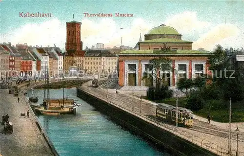 AK / Ansichtskarte Strassenbahn Kobenhavn Thorvaldsens Museum 
