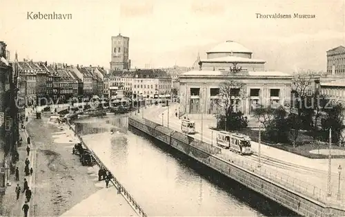 AK / Ansichtskarte Strassenbahn Kobenhavn Thorvaldsens Museum 