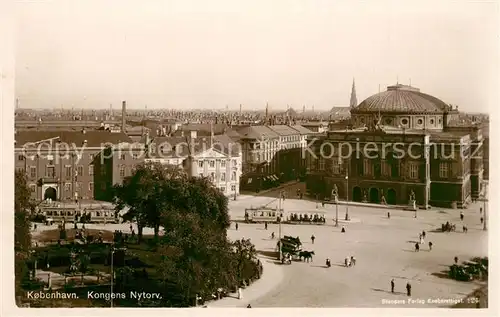 AK / Ansichtskarte Strassenbahn Kobenhavn Kongens Nytorv 