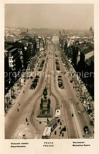 AK / Ansichtskarte Strassenbahn Praha Vaclavske Namesti Wenzelsplatz 