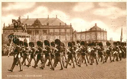 AK / Ansichtskarte Leibgarde_Wache Kobenhavn Vagtparaden  