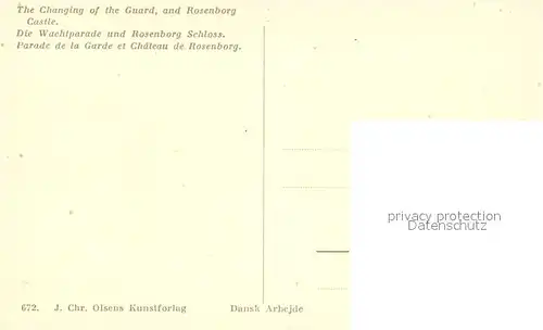 AK / Ansichtskarte Leibgarde_Wache Kobenhavn Vagtparaden Rosenborg Slot  