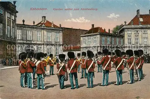 AK / Ansichtskarte Leibgarde_Wache Kobenhavn Amalienborg  