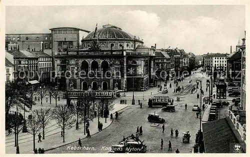AK / Ansichtskarte Strassenbahn Kobenhavn Kongens Nytorv  