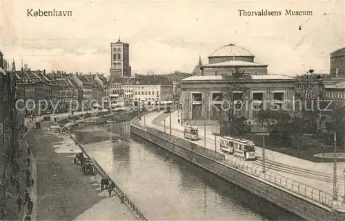 AK / Ansichtskarte Strassenbahn Kobenhavn Thorvaldsens Museum 