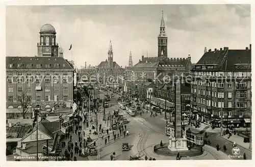 AK / Ansichtskarte Strassenbahn Kobenhavn Vesterbrogade  