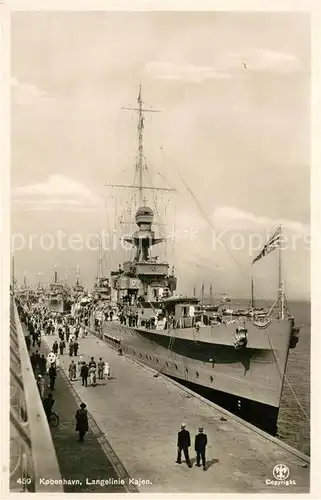 AK / Ansichtskarte Schiffe_Ships_Navires Kobenhavn Langelinie Kajen  