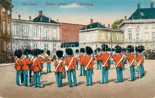 AK / Ansichtskarte Leibgarde_Wache Kobenhavn Amalienborg  