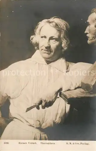 AK / Ansichtskarte Skulpturen Horace Vernet Bertel Thorvaldsen 