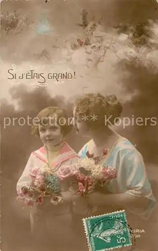 AK / Ansichtskarte Foto_FURIA_Nr. 308 Mutter mit Kind Blumen  Foto_FURIA_Nr.