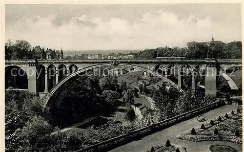 AK / Ansichtskarte Luxembourg_Luxemburg Le Pont Adolphe Luxembourg Luxemburg