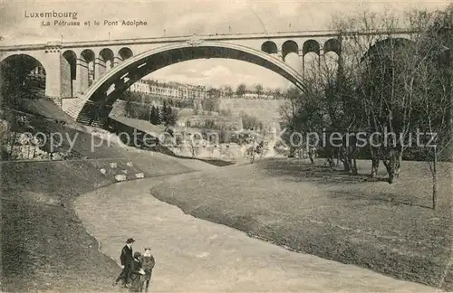 AK / Ansichtskarte Luxembourg_Luxemburg La Petrusse et le Pont Adolphe Luxembourg Luxemburg