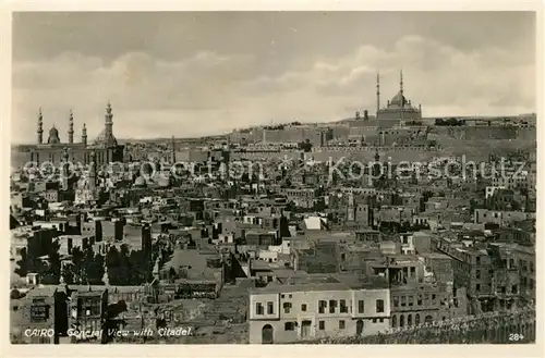 AK / Ansichtskarte Cairo_Egypt Stadtpanorama Citadelle Cairo Egypt