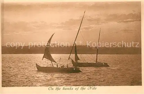 AK / Ansichtskarte Cairo_Egypt Segelboote Nil Cairo Egypt