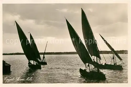 AK / Ansichtskarte Cairo_Egypt Nil Segelboote Cairo Egypt