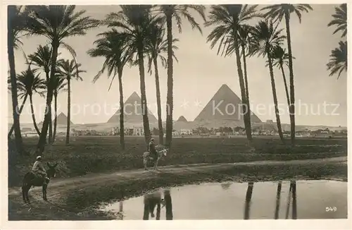 AK / Ansichtskarte Cairo_Egypt Pyramiden von Gizeh Cairo Egypt