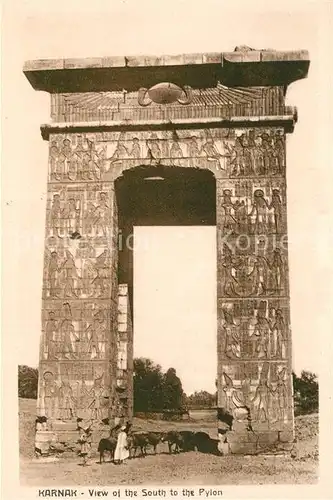 AK / Ansichtskarte Karnak_Egypt Pylon Karnak Egypt
