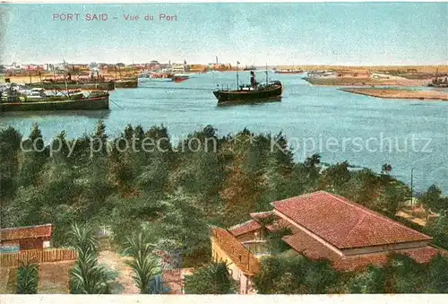 AK / Ansichtskarte Port_Said Panorama Hafen Port_Said