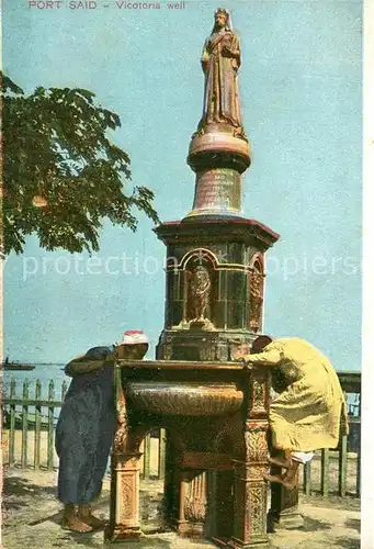 AK / Ansichtskarte Port_Said Statue Victoria  Port_Said