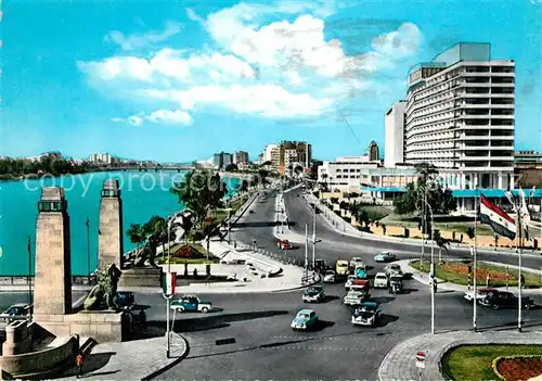 AK / Ansichtskarte Cairo_Egypt Hilton Hotel Nil Corniche Cairo Egypt