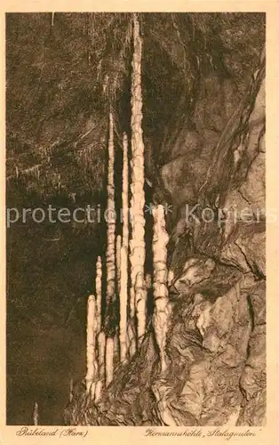 AK / Ansichtskarte H?hlen_Caves_Grottes R?beland Hermannsh?hle Stalagmiten 