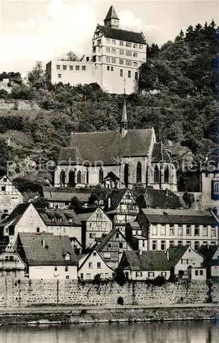 AK / Ansichtskarte Hirschhorn_Neckar Schloss Panorama Hirschhorn Neckar