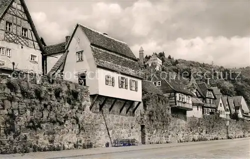 AK / Ansichtskarte Hirschhorn_Neckar An der Stadtmauer Hirschhorn Neckar