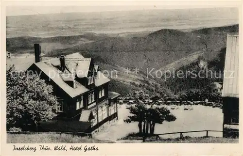 AK / Ansichtskarte Inselsberg_Schmalkalden Hotel Gotha Inselsberg Schmalkalden